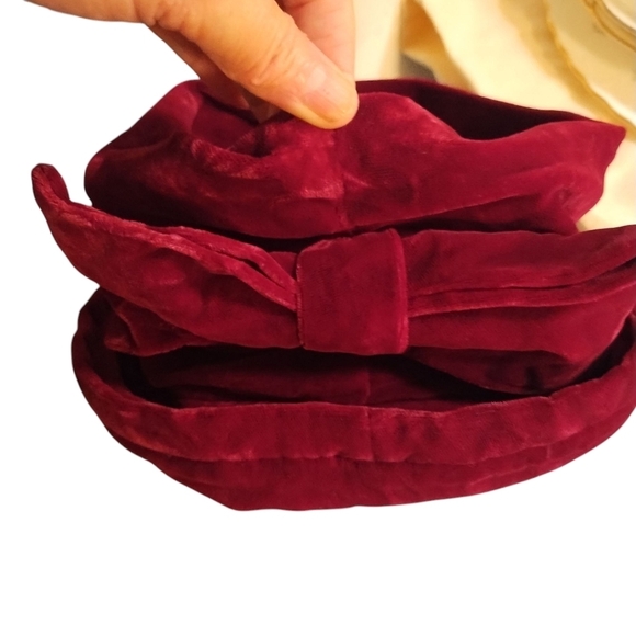 Betmar Red Velvet Hat - Picture 1 of 12